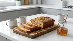 翌日になってもふんわりとした食感が続くハニーケーキ ― お茶のお供にぴったり