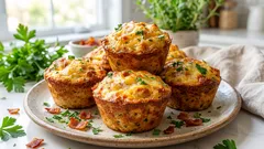 トルコ風ミニマフィン：前もって作っておける高タンパク質の朝食