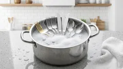 化学薬品を使わずにカトラリーのくすみを落とす方法：工場出荷時の輝きを取り戻す5つの方法