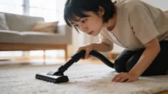 掃除機で絶対に吸い込んではいけないもの：掃除機が壊れる恐れがあります